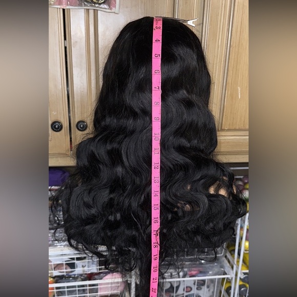 ❤️Lot 2069❤️ New 100% Human Hair U Part 24” wig ❤️ medium to small head Density - Picture 4 of 10